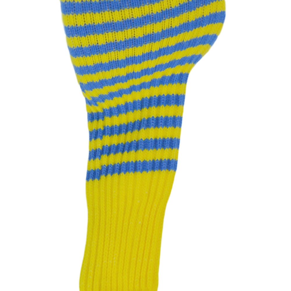 Yellow and Blue Club Sock Golf Headcover