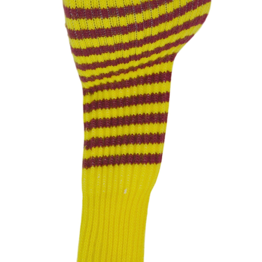 
                      
                        Yellow and Burgundy Red Club Sock Golf Headcover
                      
                    